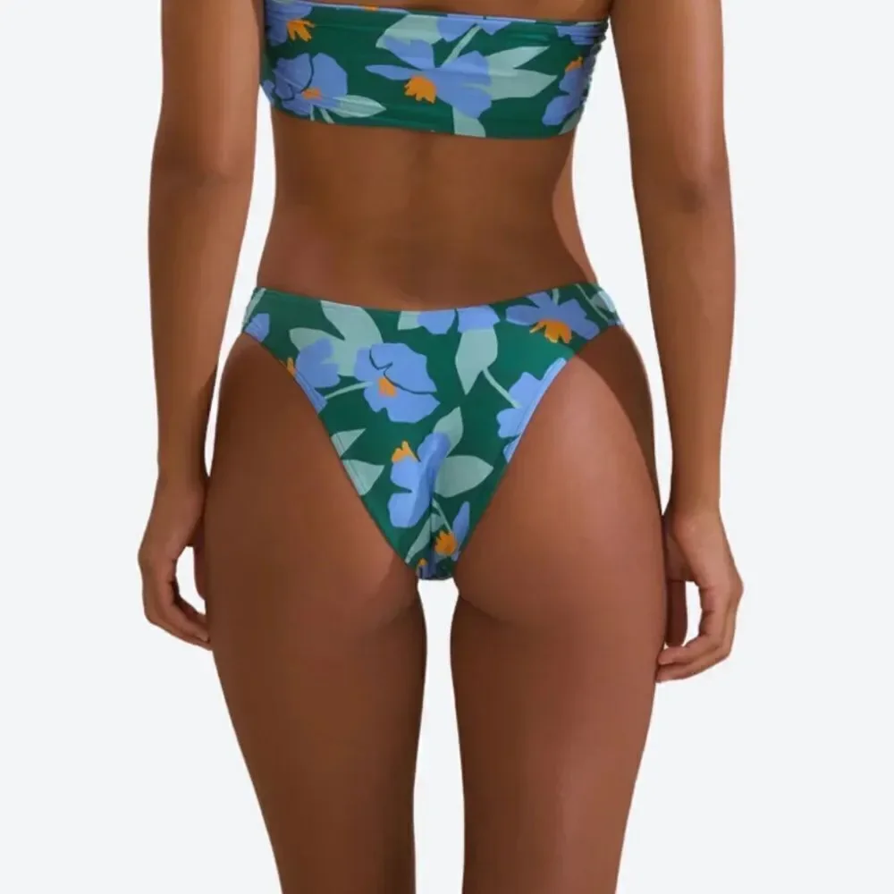 Stone Fox Swim Floral Bikini Bottom L